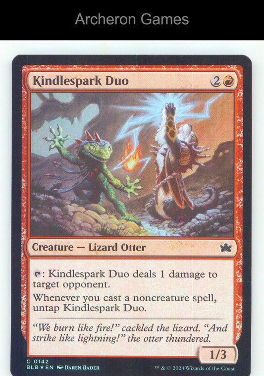 Kindlespark Duo BLB 142 C MTG Card NM/EX+ Foil