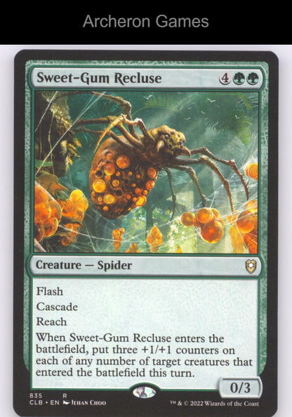 Sweet-Gum Recluse 835 R MTG Card Commander Legends: Battle for Baldur's Gate