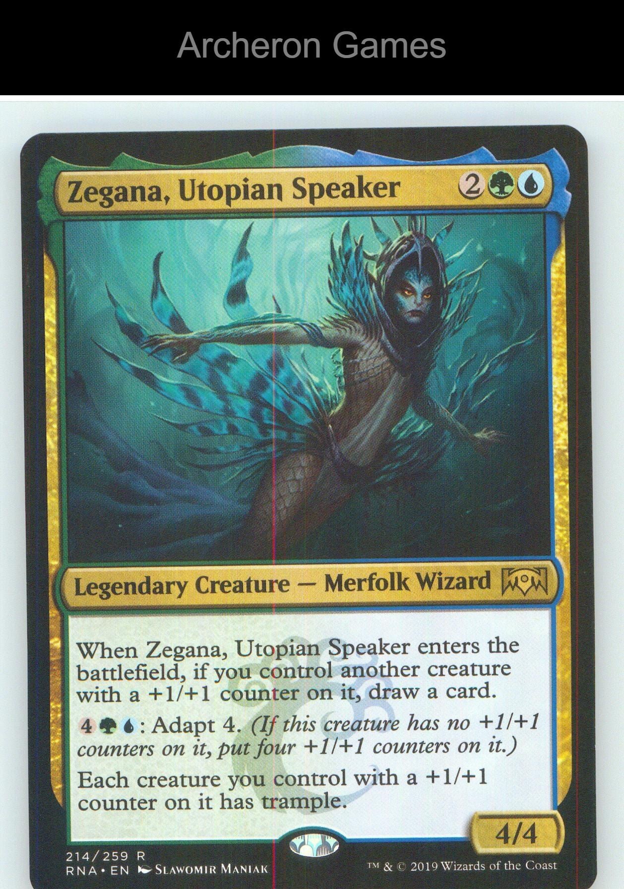 Zegana, Utopian Speaker RNA 214 R MTG Card NM/EX+