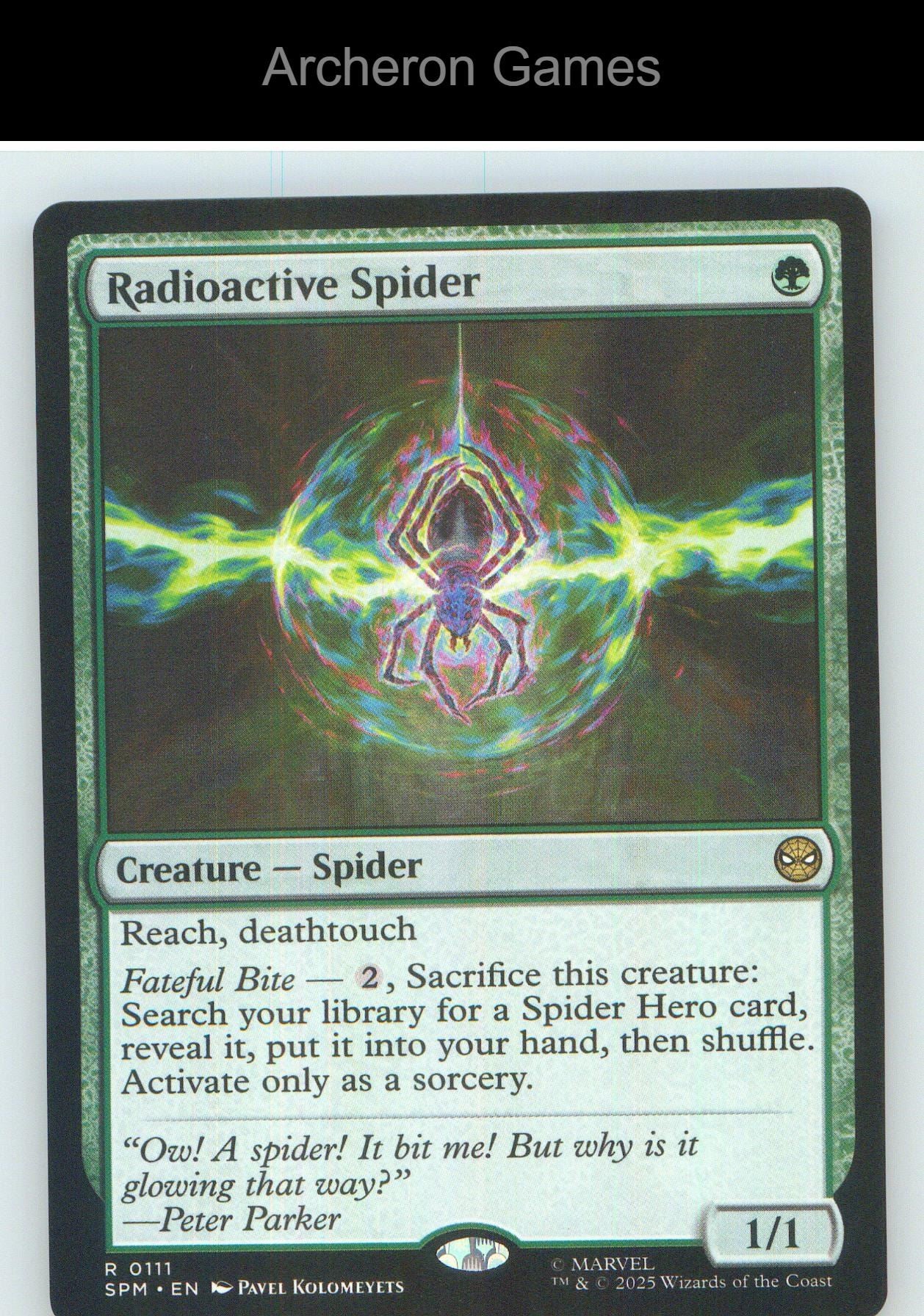 Radioactive Spider SPM 111 R MTG Card NM/EX+