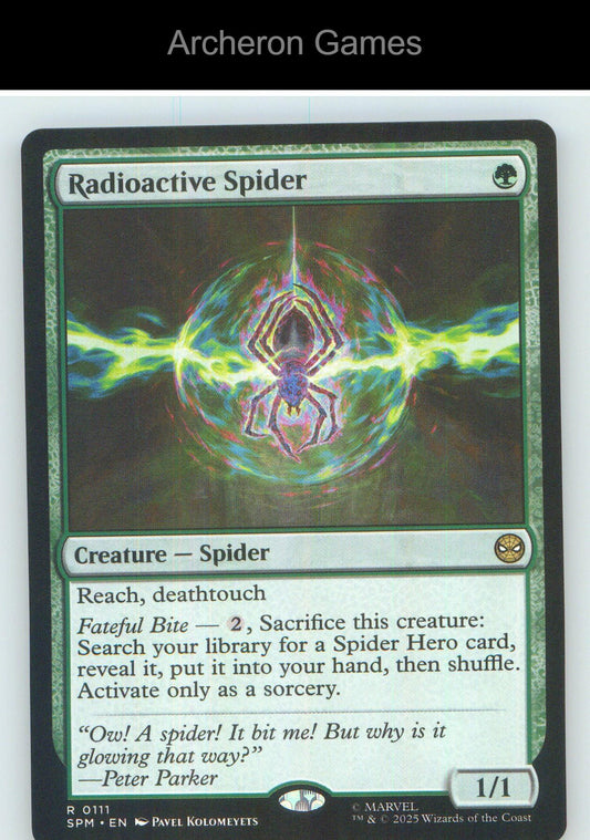 Radioactive Spider SPM 111 R MTG Card NM/EX+