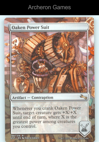 Oaken Power Suit 196 R MTG Card Unstable