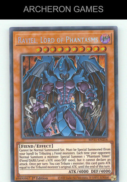 Raviel, Lord of Phantasms SEC YUGIOH Card