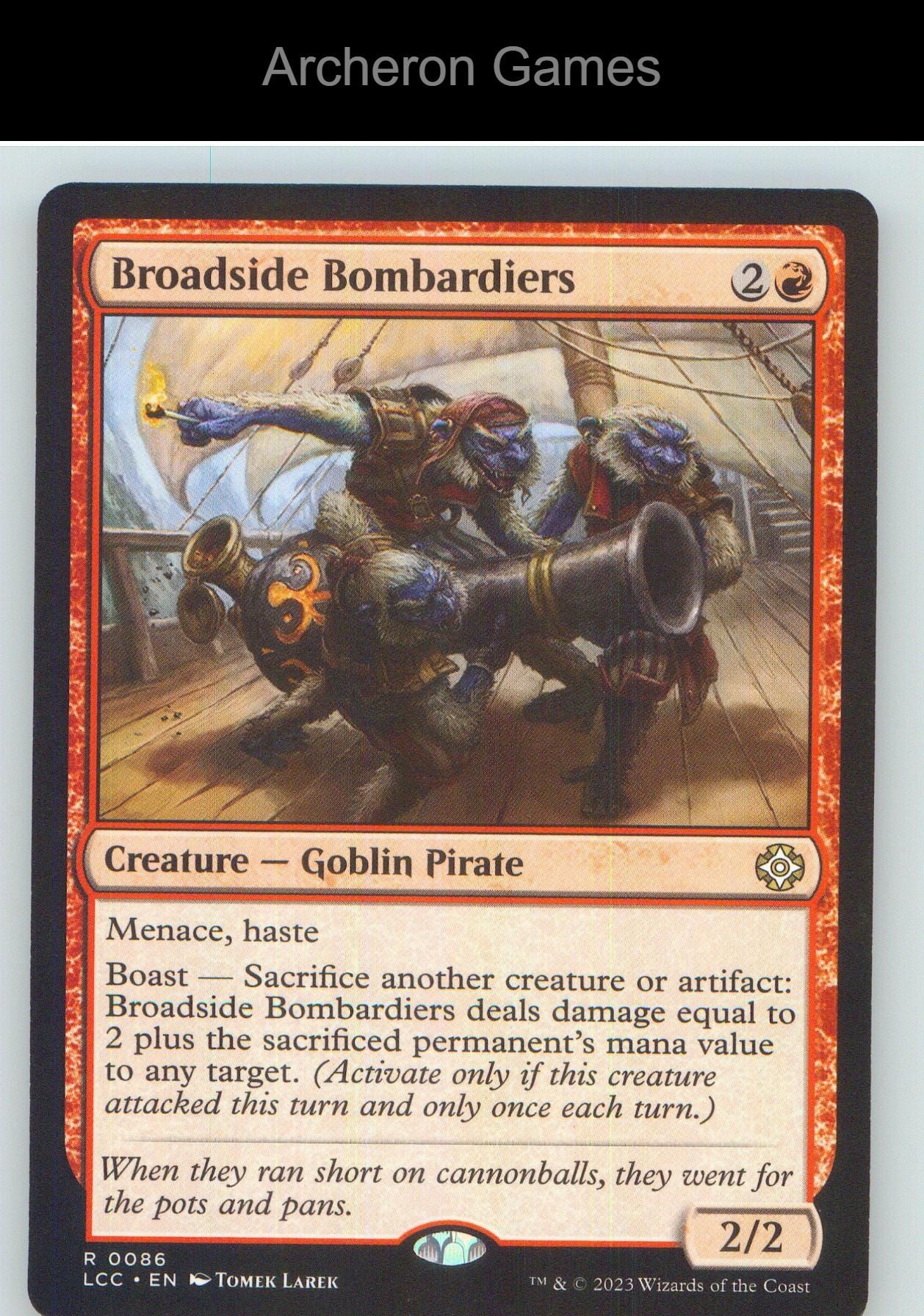 Broadside Bombardiers LCC 86 R MTG Card NM/EX+