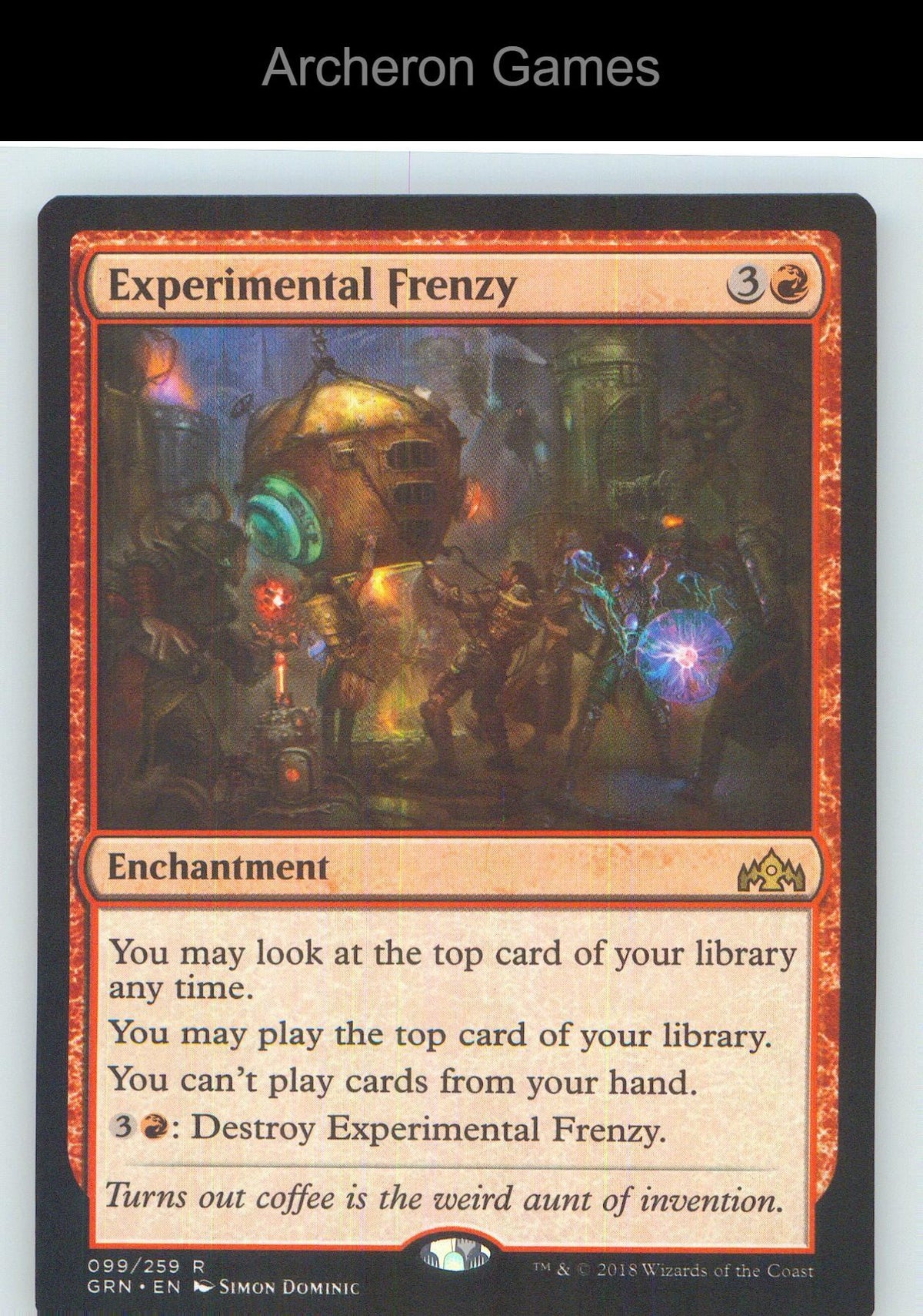 Experimental Frenzy GRN 99 R MTG Card NM/EX+