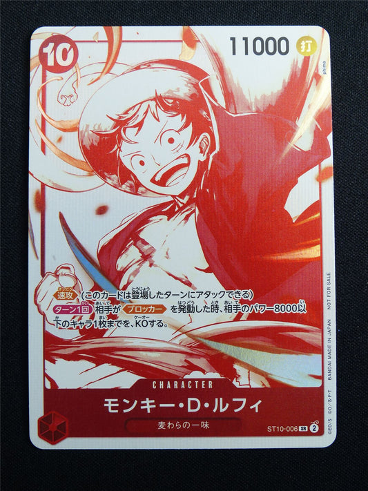 Monkey.D.Luffy ST10-006 SR Foil Anniversary - Japanese One Piece Card #3KY