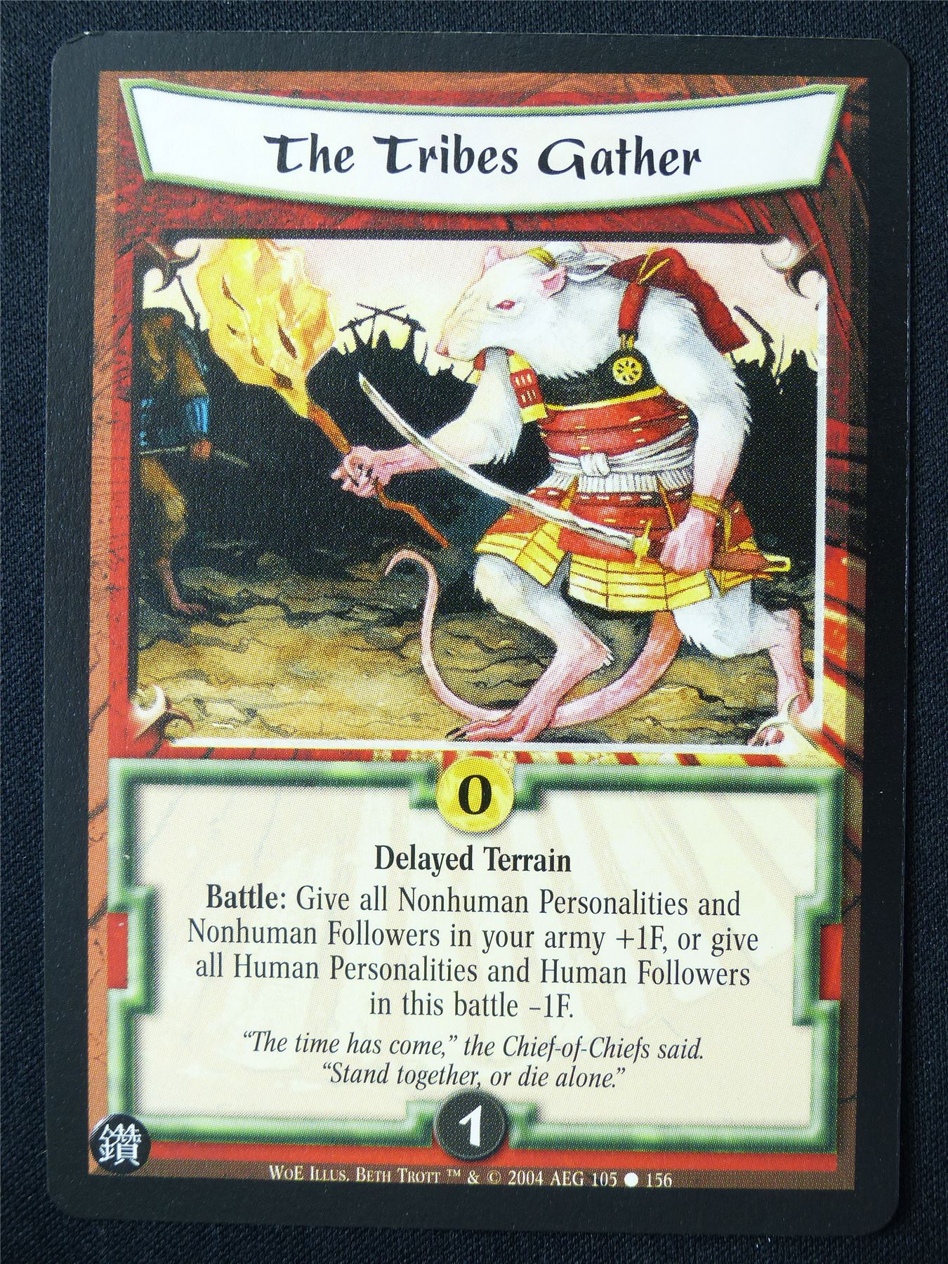 The Tribe Gather - WoE - Legend of the Five Rings L5R Card #XM
