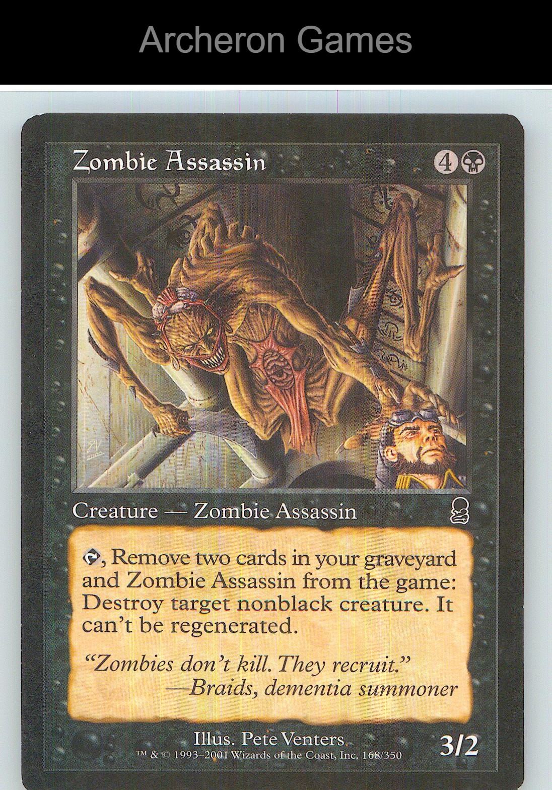Zombie Assassin ODY 168 C MTG Card NM/EX+