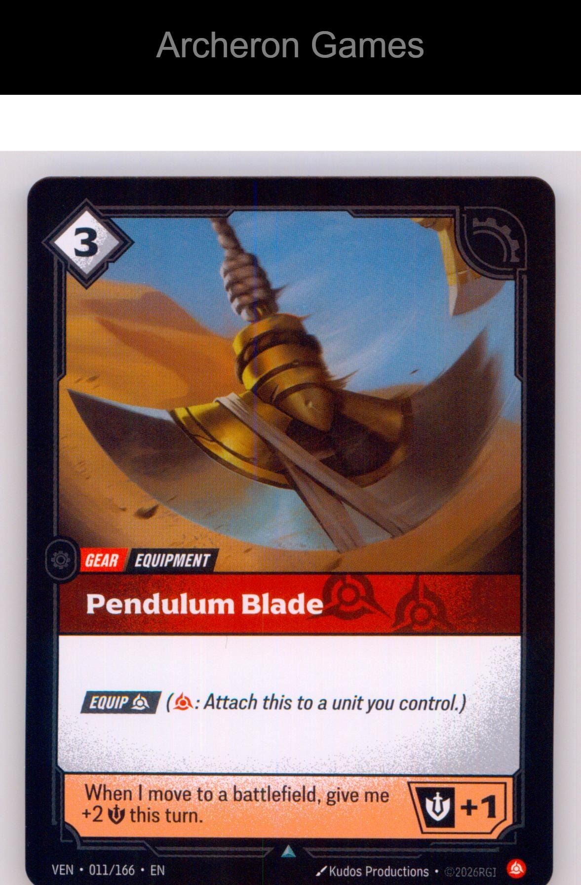 Pendulum Blade VEN 011/166 UC Vendetta Riftbound Card
