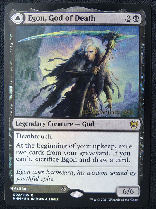 Egon God of Death Pre-Release Foil - KHM - Mtg Card #1CW