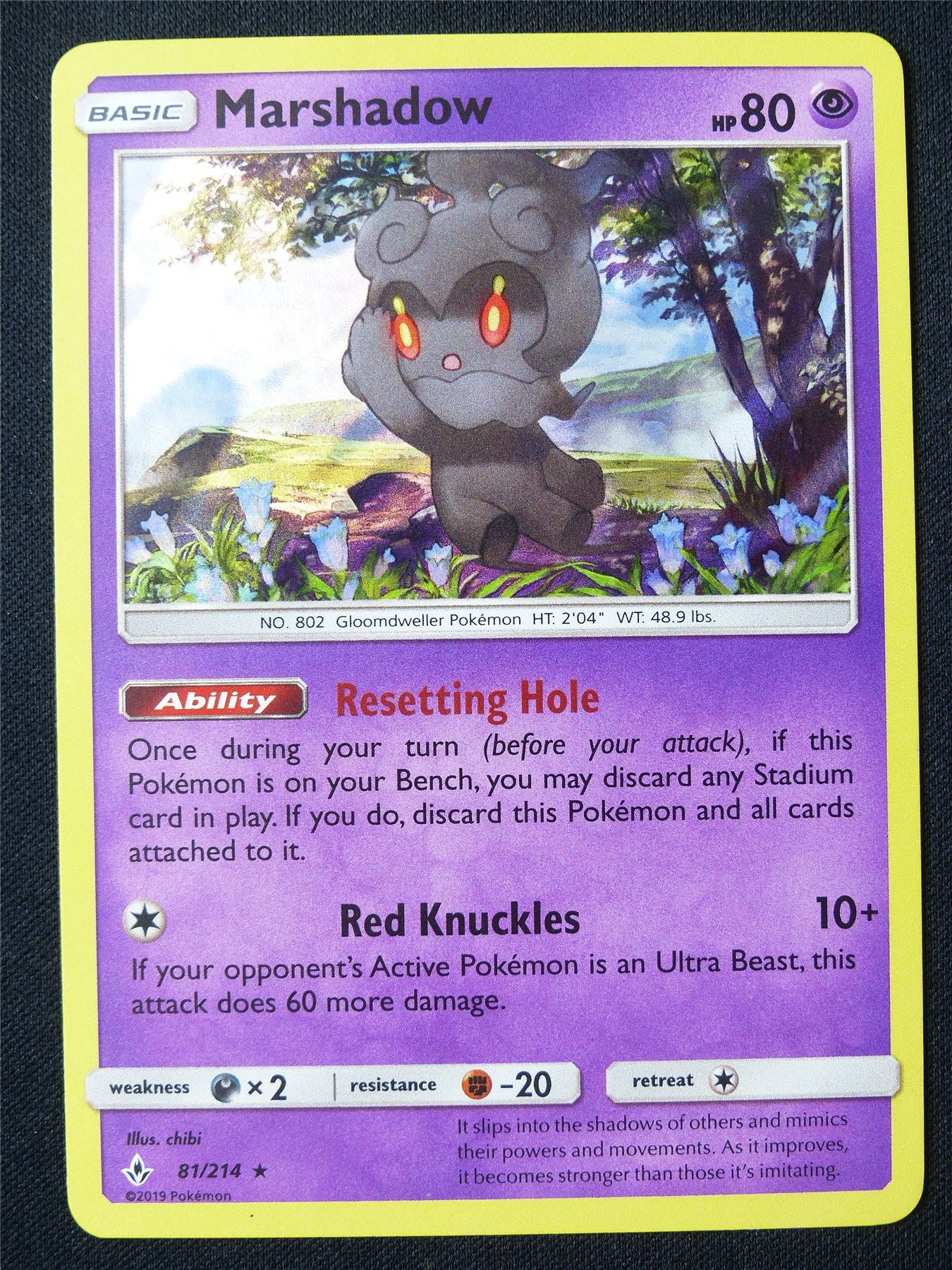 Marshadow 81/214 Holo - Pokemon Card #1EX