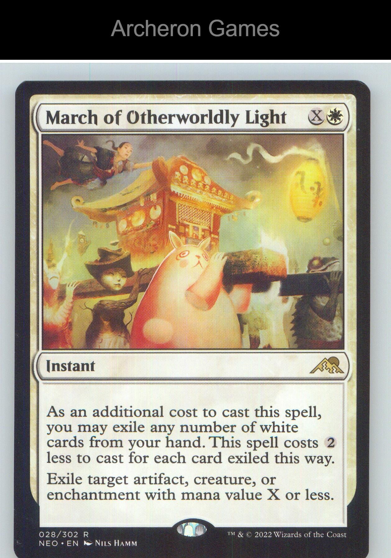 March of Otherworldly Light NEO 28 R MTG Card NM/EX+