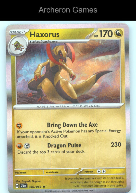 Pokemon Card Haxorus SFA 046/064 R Shrouded Fable Holo