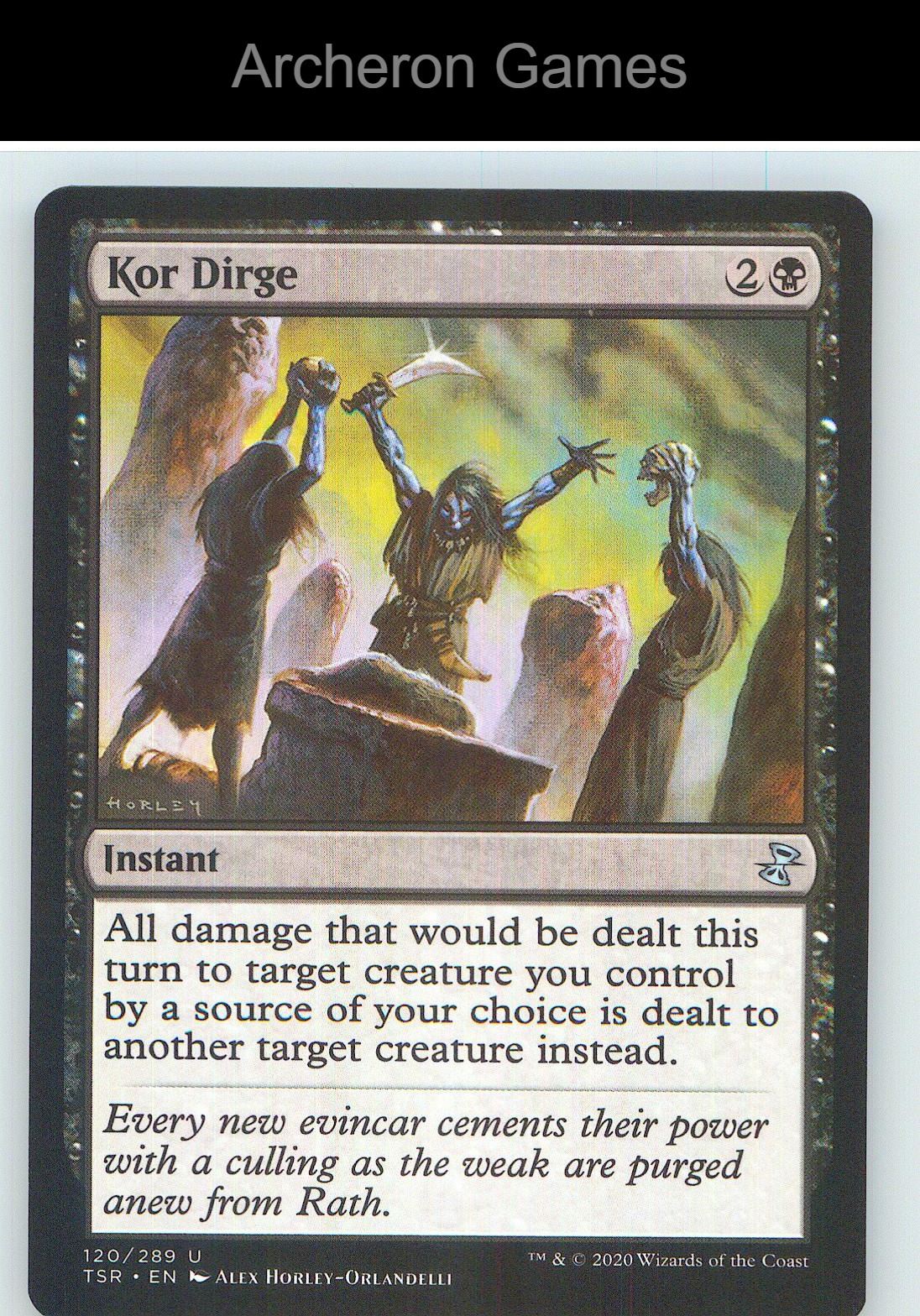 Kor Dirge TSR 120 UC MTG Card NM/EX+