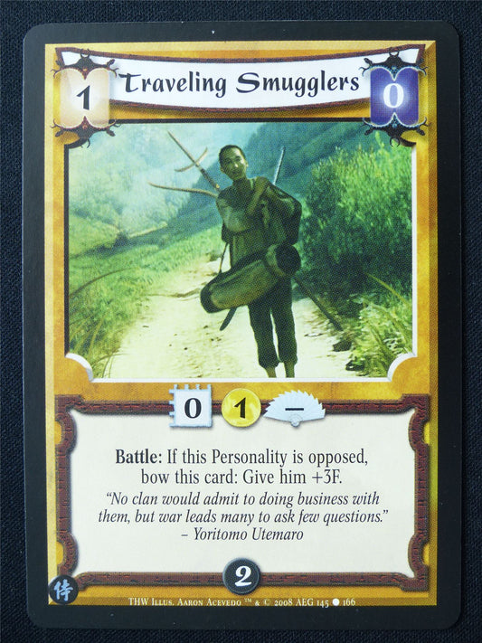 Traveling Smugglers - THW - Legend of the Five Rings L5R Card #X4