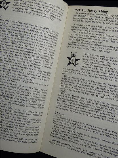 Toon Cartoon Roleplaying Game: Steve jackson Games - Roleplay Booklet #N0