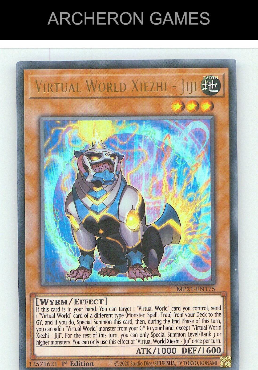 Virtual World Xiezhi - Jiji Ultra Rare YUGIOH Card 1st Edition
