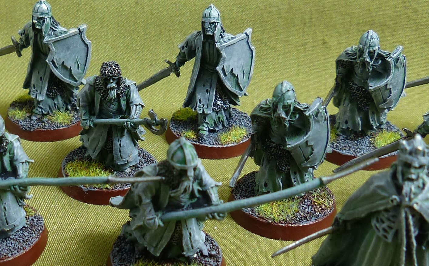 Classic Metal Warriors of the Dead set of 18 painted OOP - Warhammer Middle-Earth #2EH