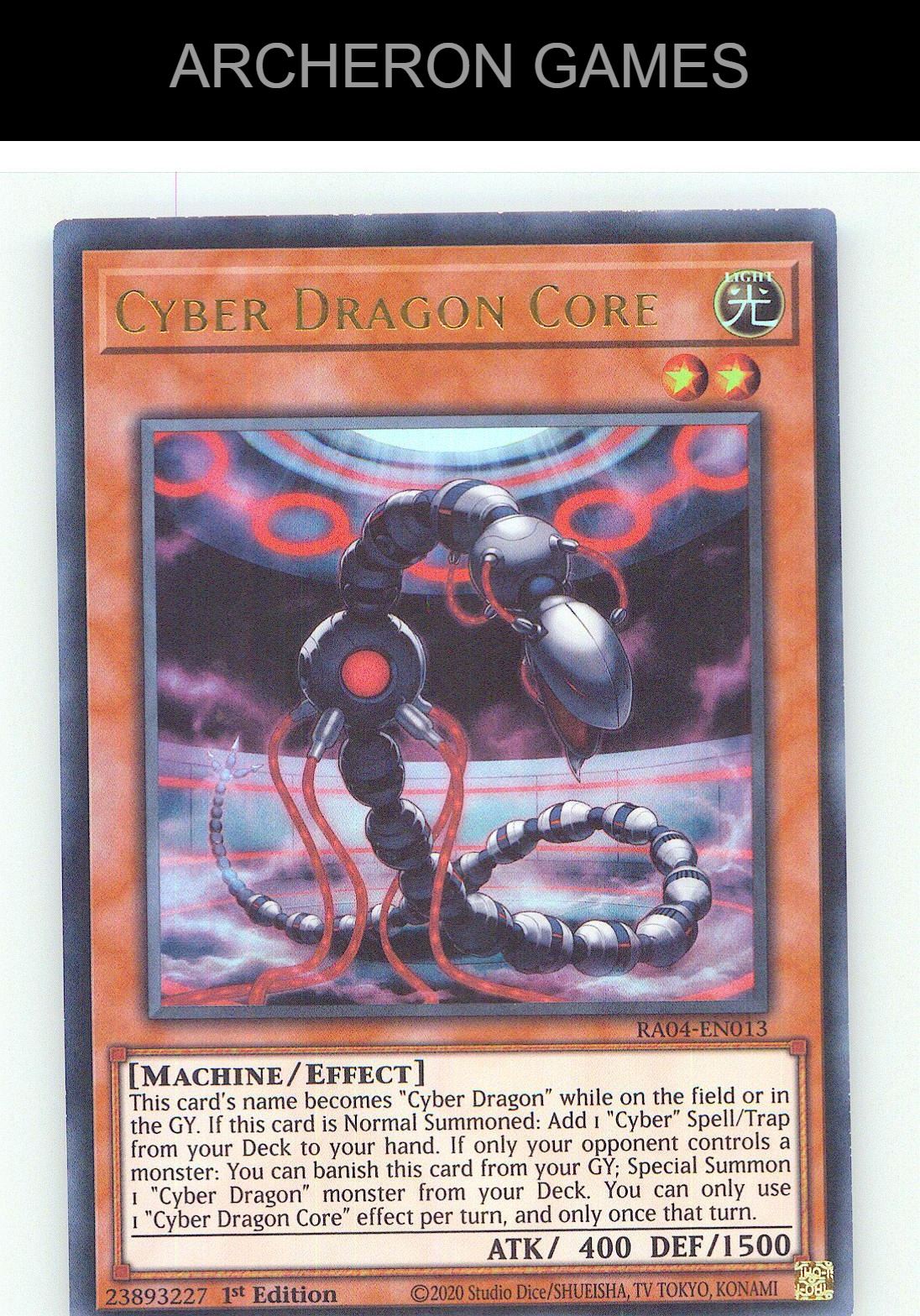 Cyber Dragon Core (UR) Ultra Rare YUGIOH Card 1st Edition
