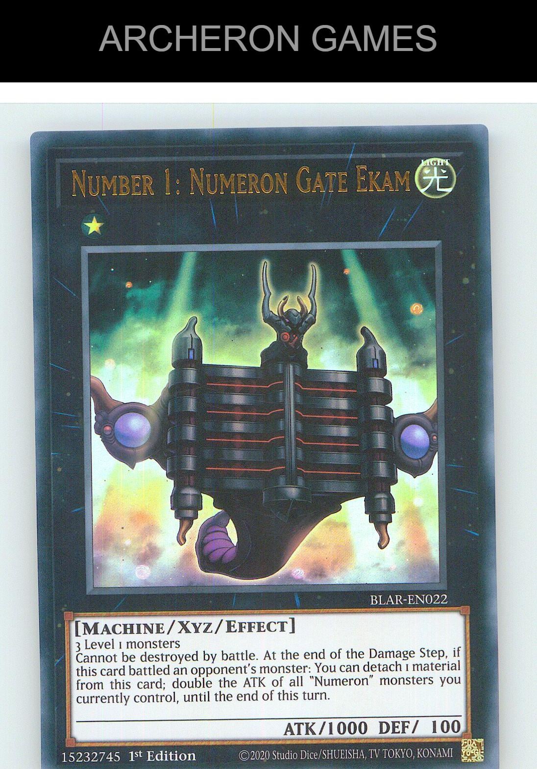 Number 2: Numeron Gate Dve Ultra Rare YUGIOH Card 1st Edition