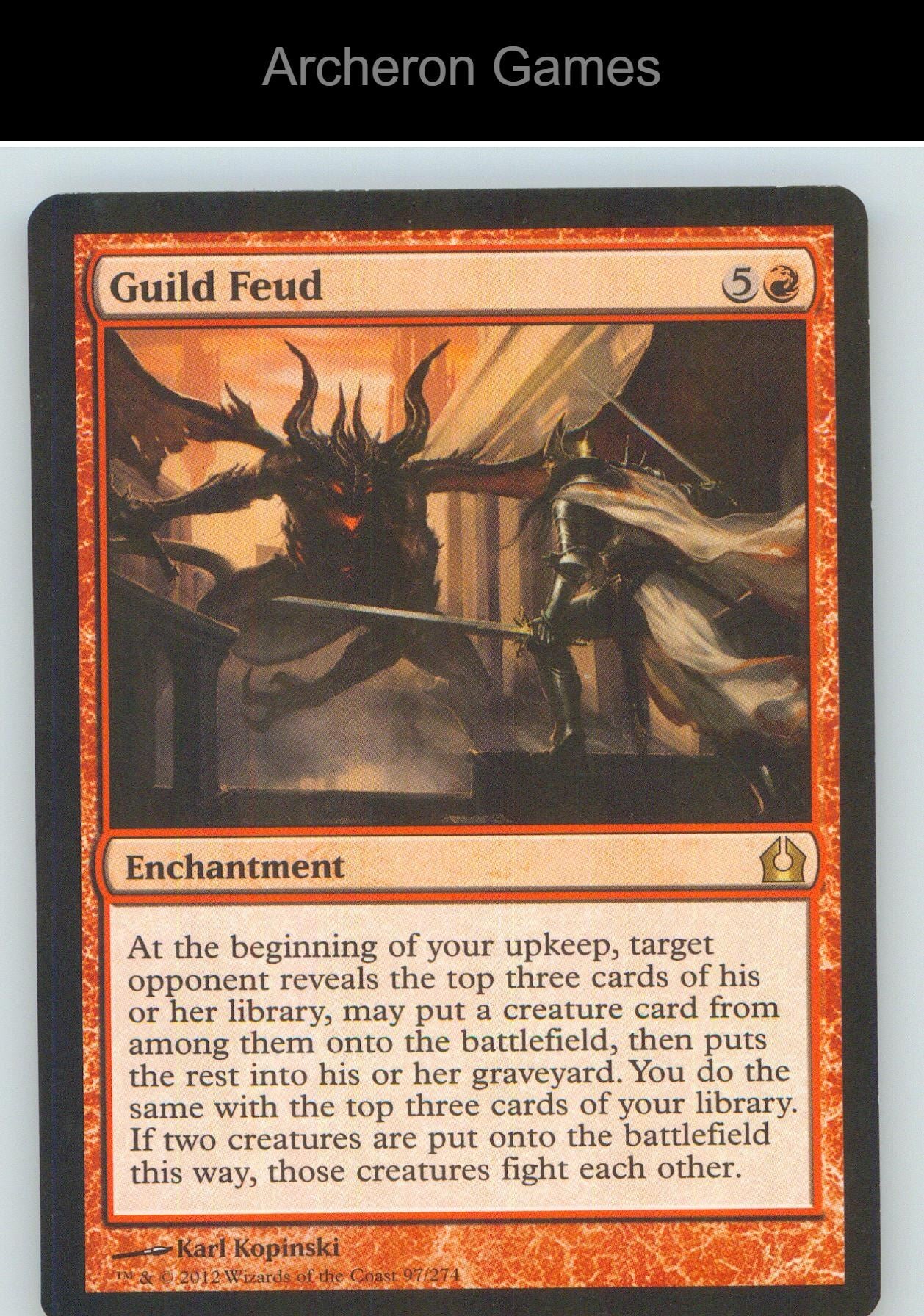 Guild Feud RTR 97 R MTG Card NM/EX+