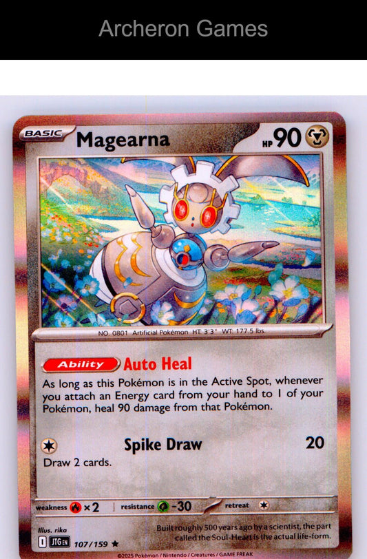 Pokemon Card Magearna JTG 107/159 R Journey Together Holo