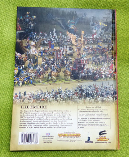 8th Edition 2011 The Empire Armies Hardback Book - Warhammer AoS 40k #8Q