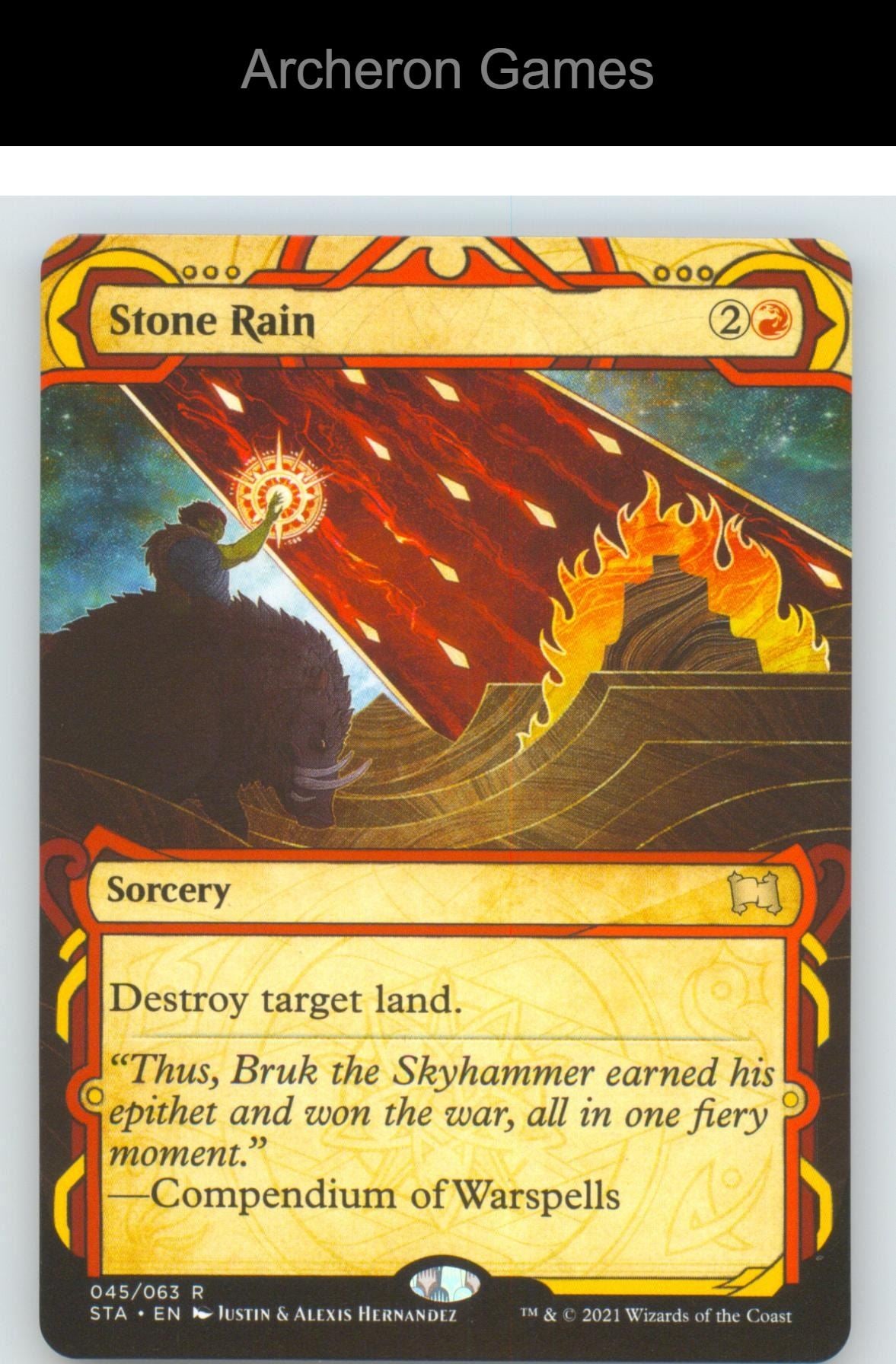 Stone Rain STA 45 R MTG Card NM/EX+
