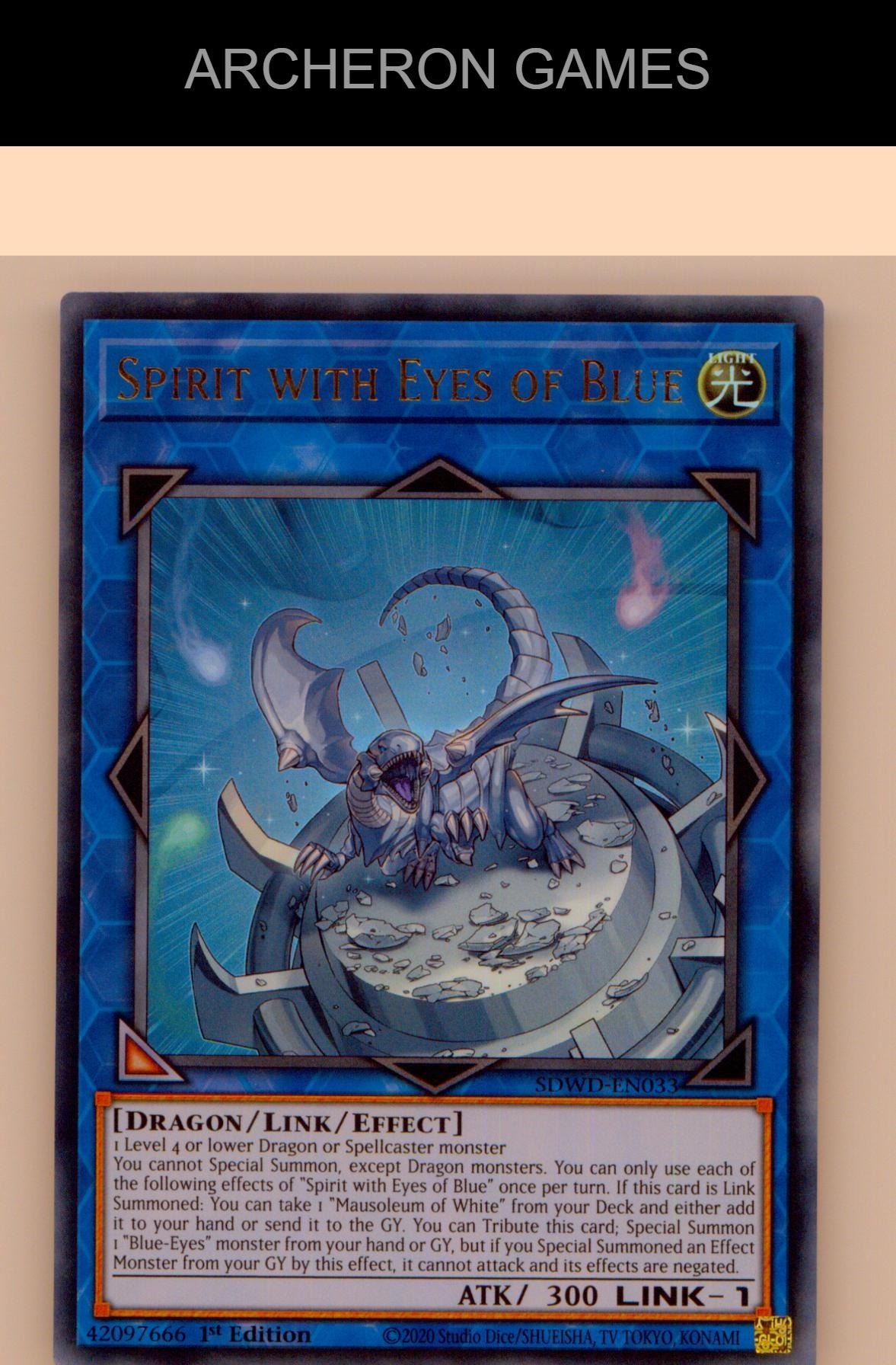 Spirit with Eyes of Blue Ultra Rare YUGIOH Card Unlimited
