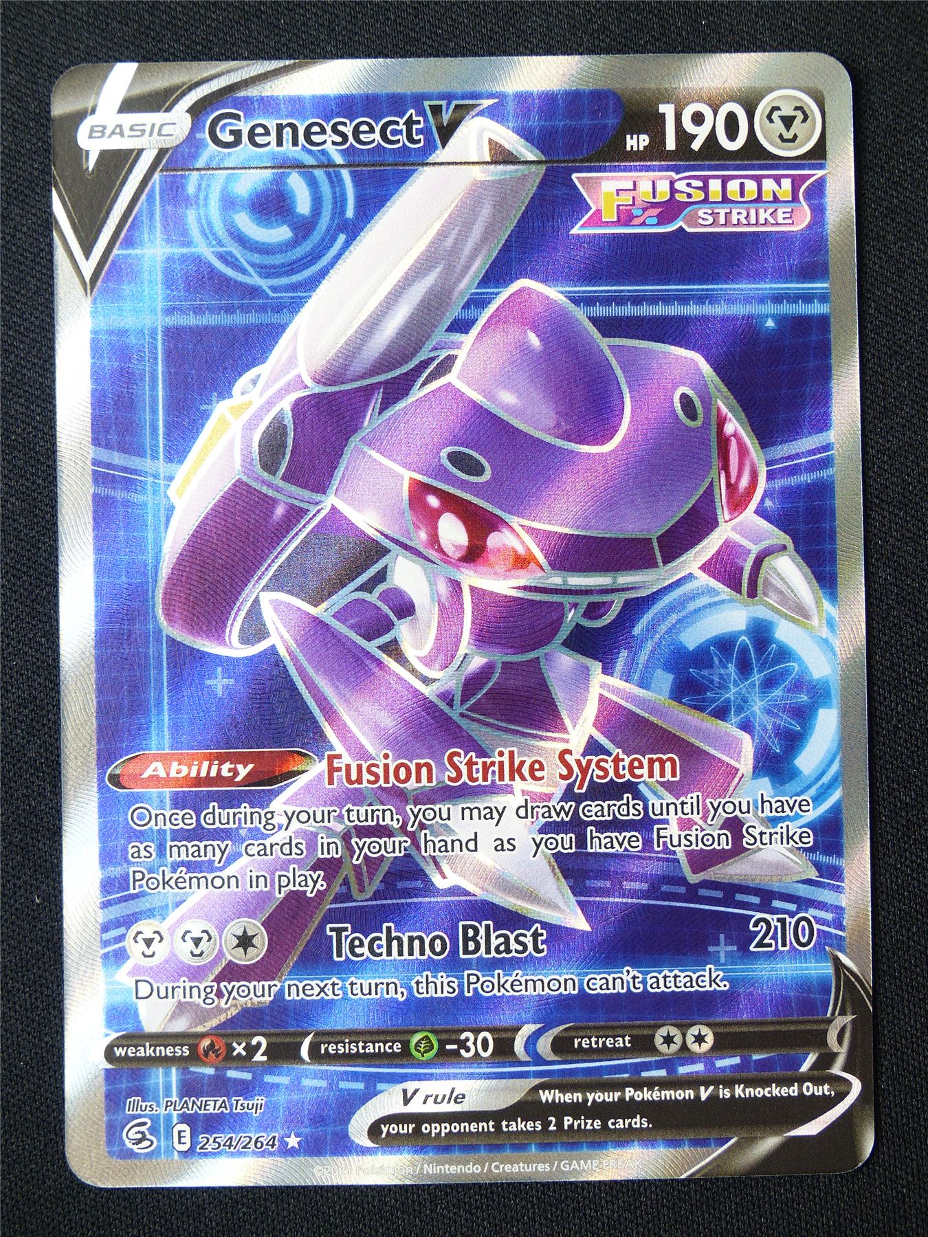 Genesect V 254/264 Textured Holo - Pokemon Card #K0