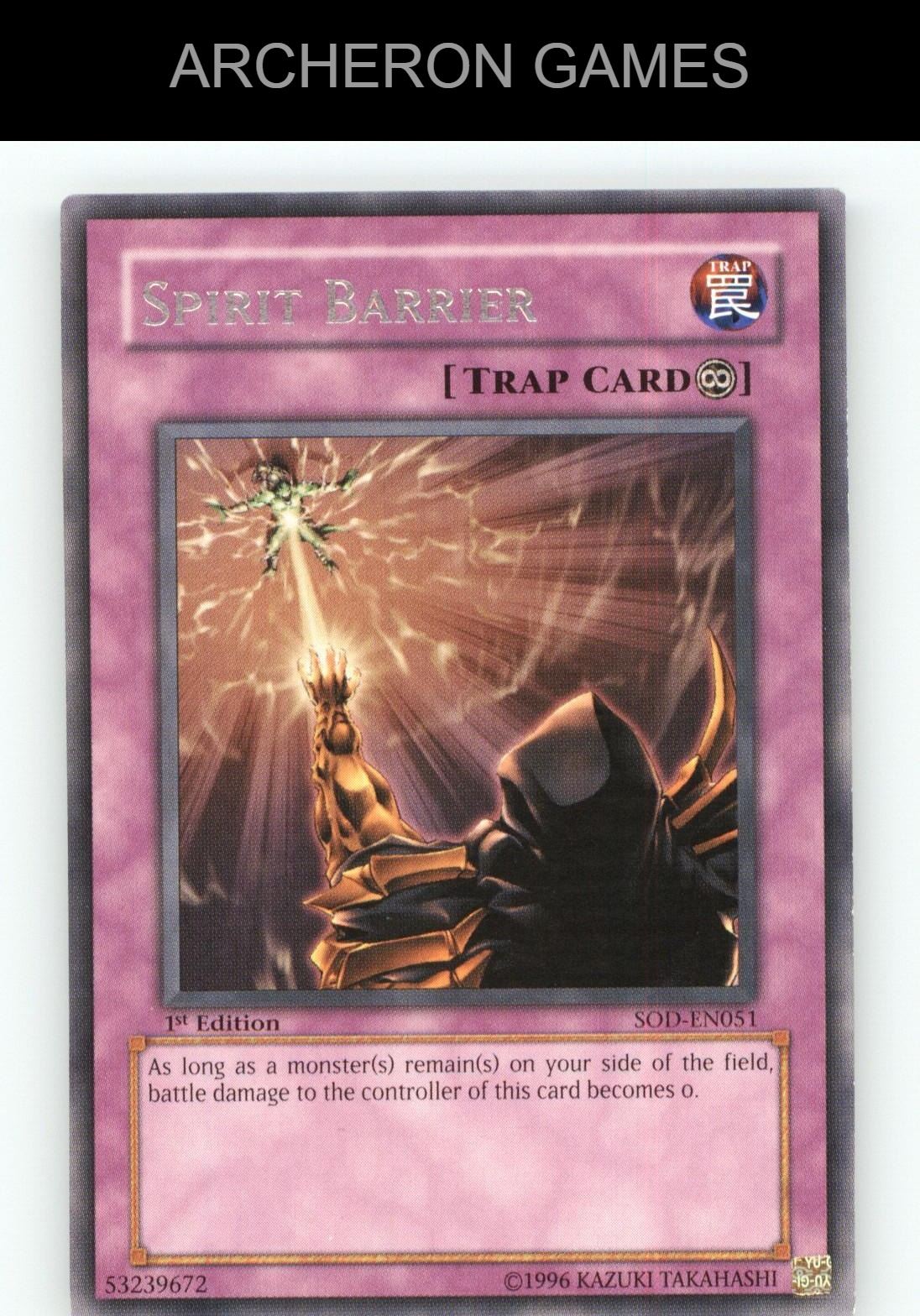 Spirit Barrier R YUGIOH Card