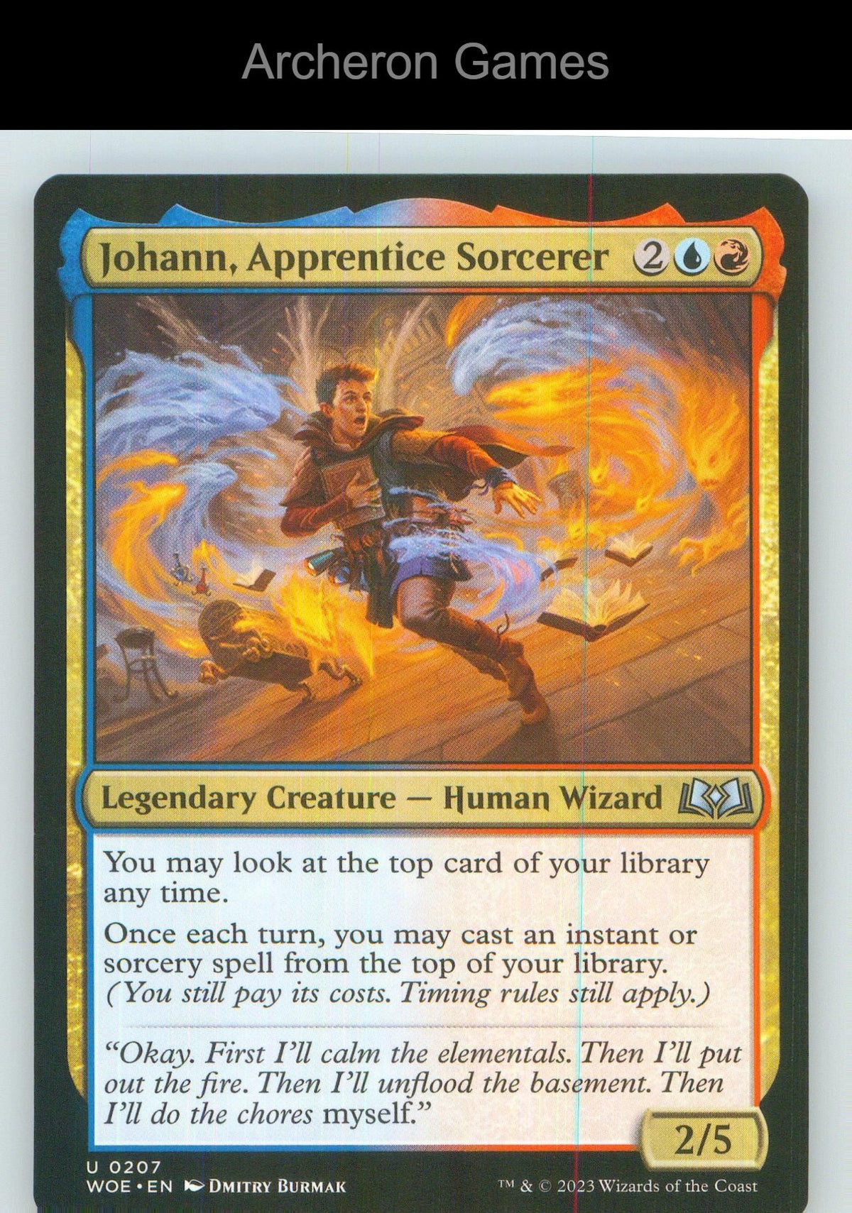 Johann, Apprentice Sorcerer WOE 207 UC MTG Card NM/EX+