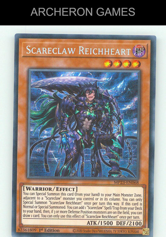 Scareclaw Reichheart SEC YUGIOH Card