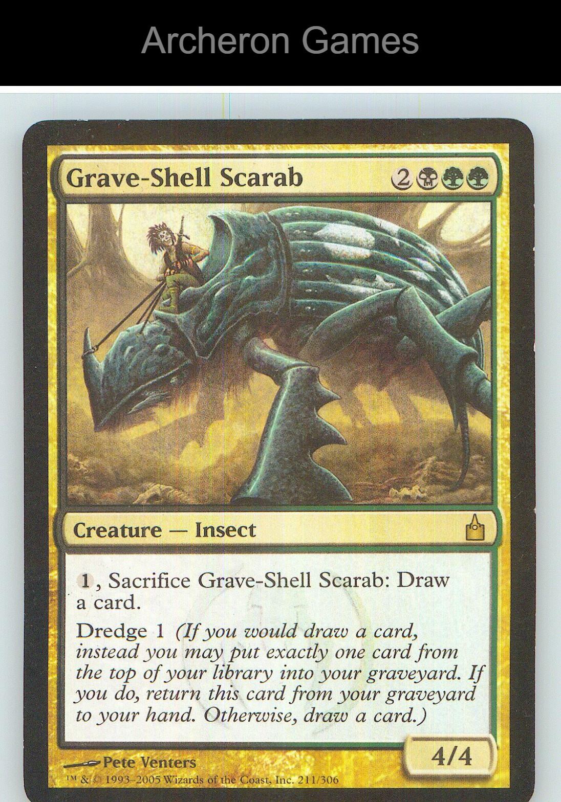 Grave-Shell Scarab RAV 211 R MTG Card NM/EX+