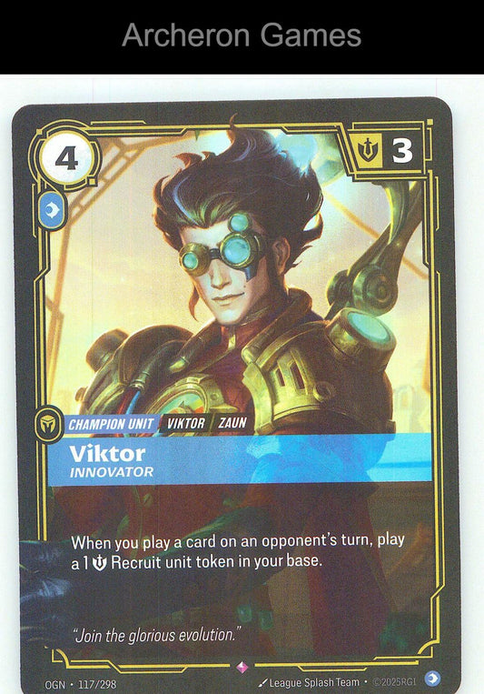 Viktor - Innovator OGN 117/298 R Origins Riftbound Card