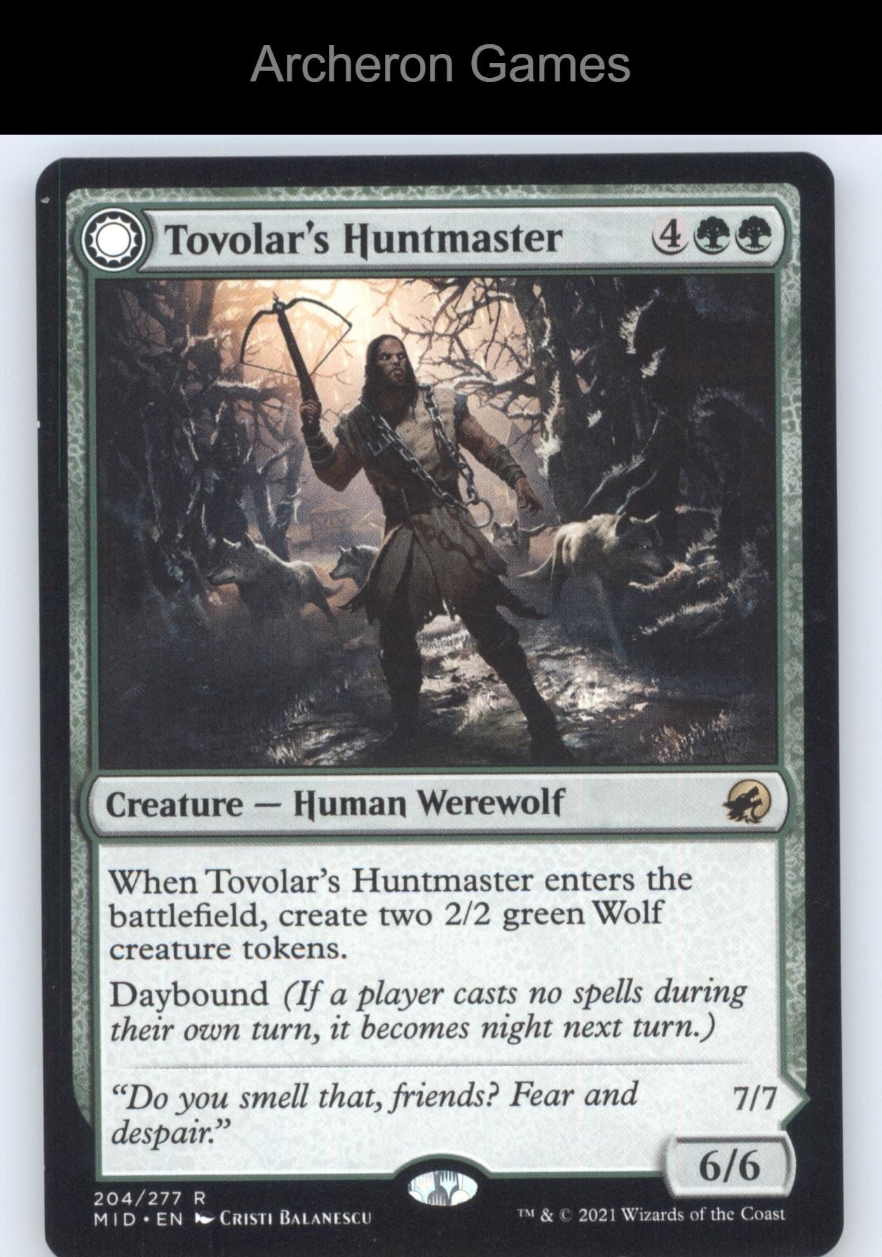 Tovolar's Huntmaster 204 R MTG Card The List Reprints