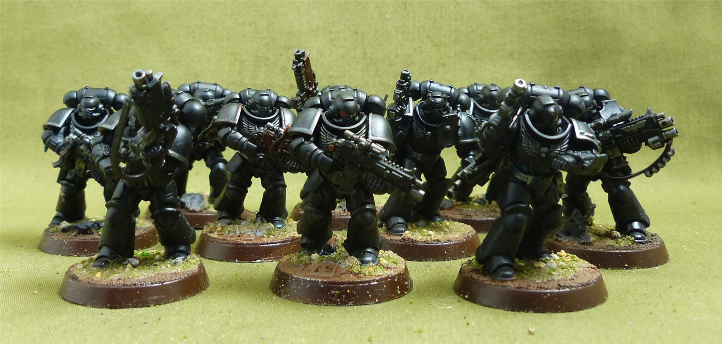 Intercesor Squad painted - Iron Hands - Warhammer 40K #1QR