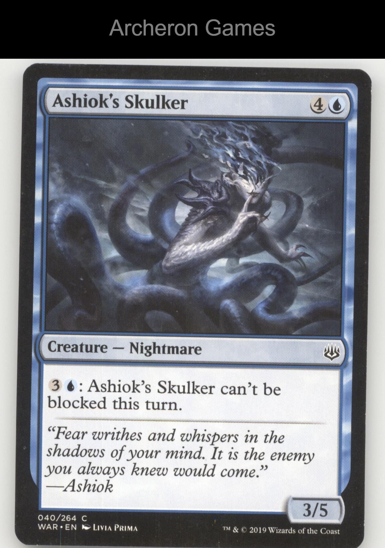 Ashiok's Skulker 40 C MTG Card War of the Spark