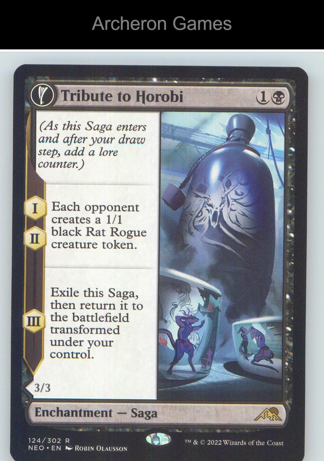 Tribute to Horobi NEO 124 R MTG Card NM/EX+