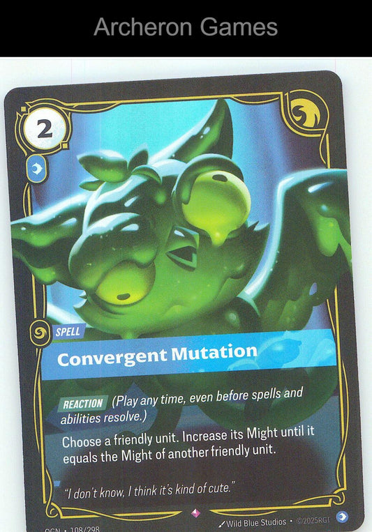 Convergent Mutation OGN 108/298 R Origins Riftbound Card