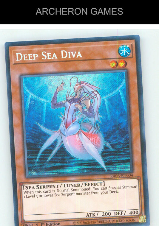 Deep Sea Diva (Secret Rare) SEC YUGIOH Card 1st Edition