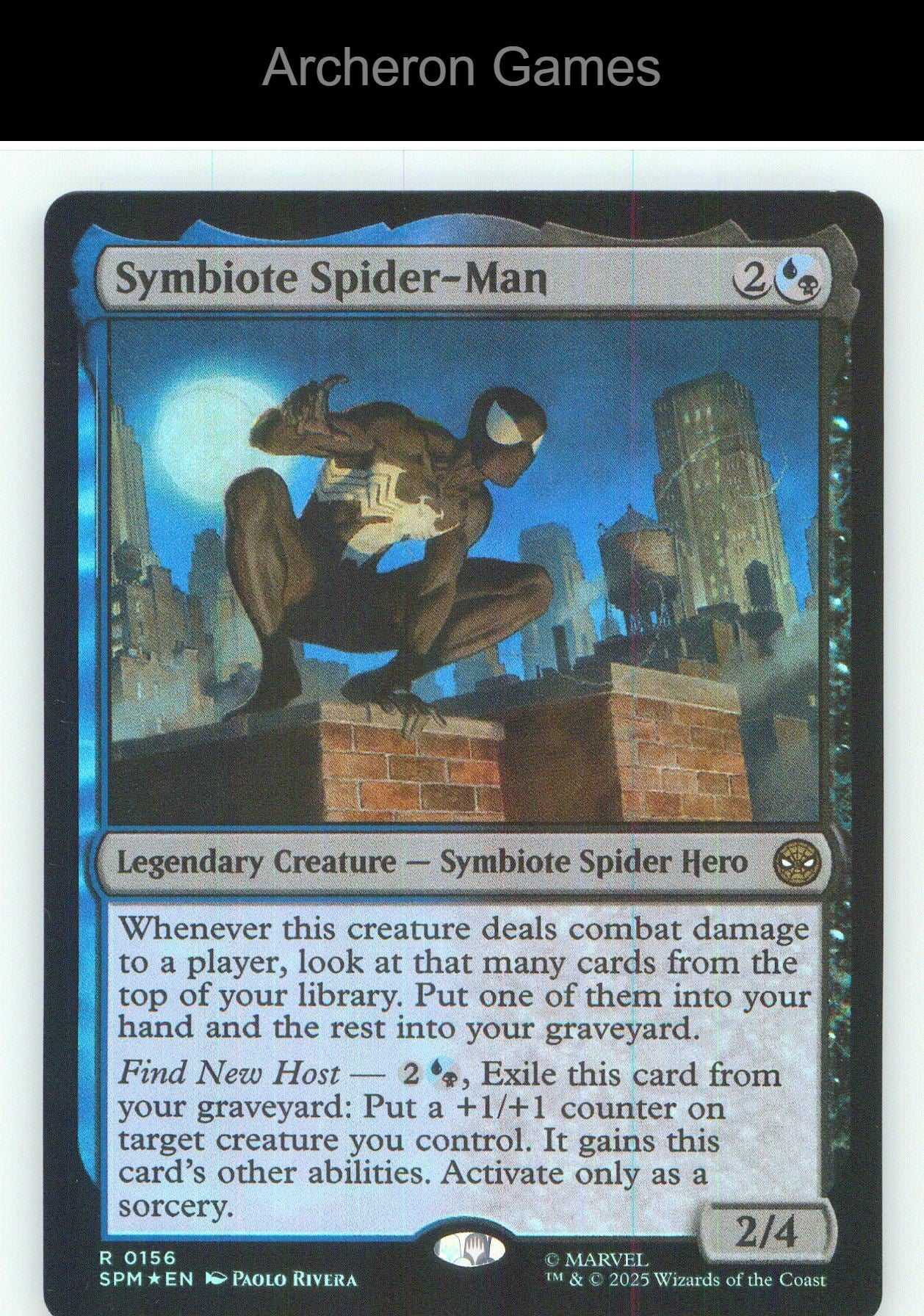 Symbiote Spider-Man SPM 156 R MTG Card NM/EX+ Foil