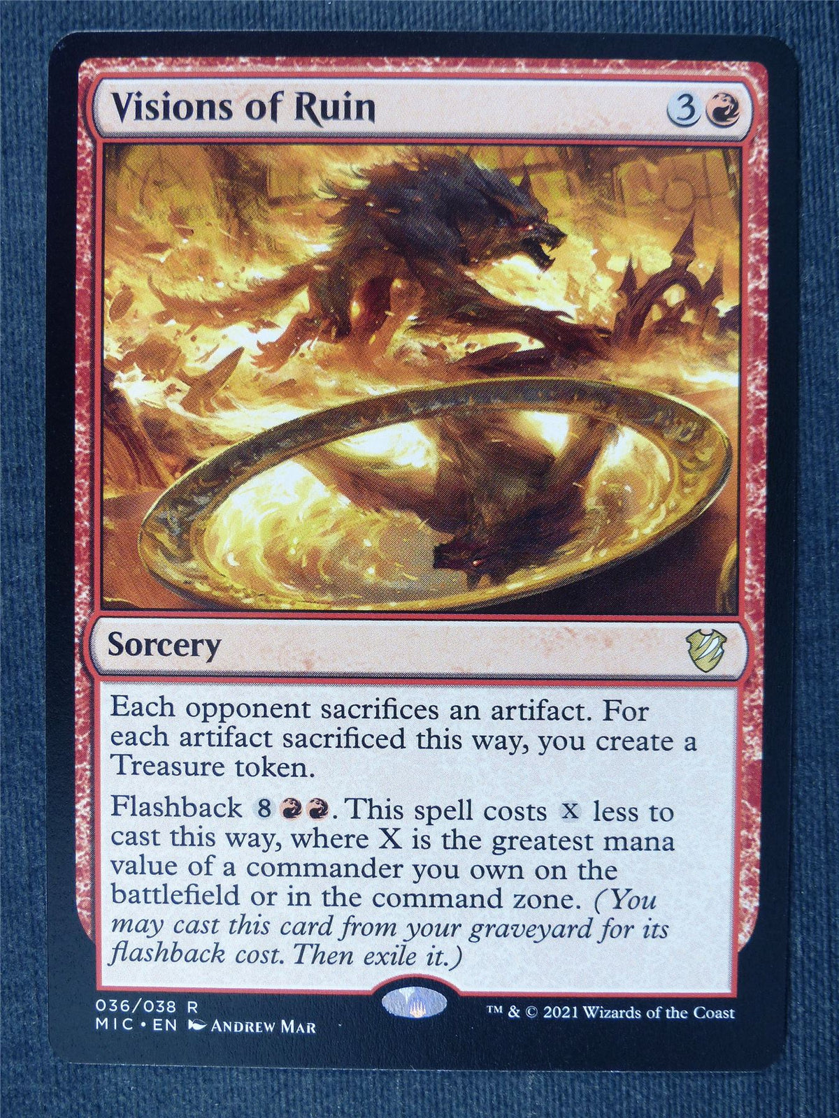 Visions of Ruin - MID - Mtg Cards #3SO