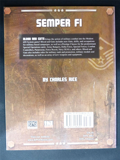 Blood & Guts Modern Military - Miniatures Rulebook Softback #2MN
