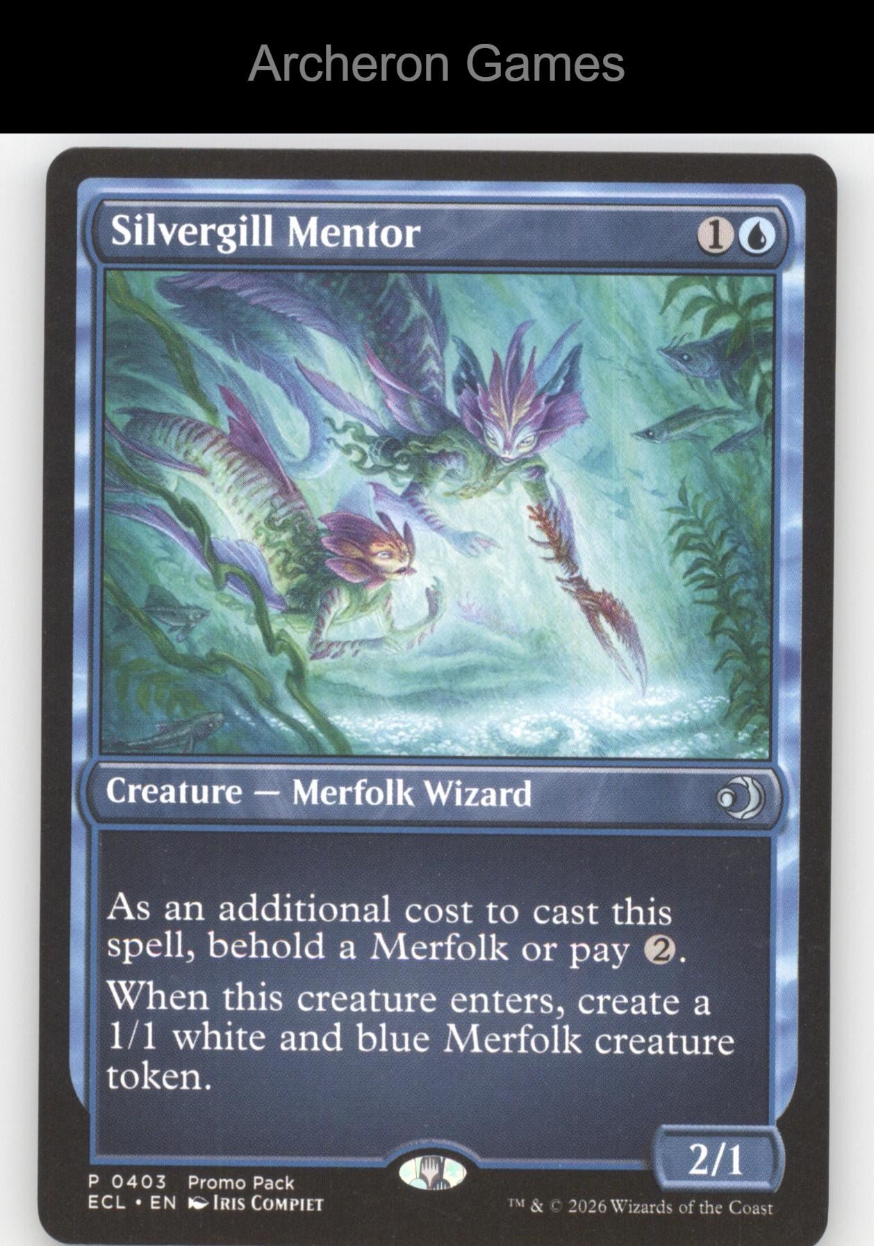Silvergill Mentor PPECL 403 P MTG Card Promo: Lorwyn Eclipsed