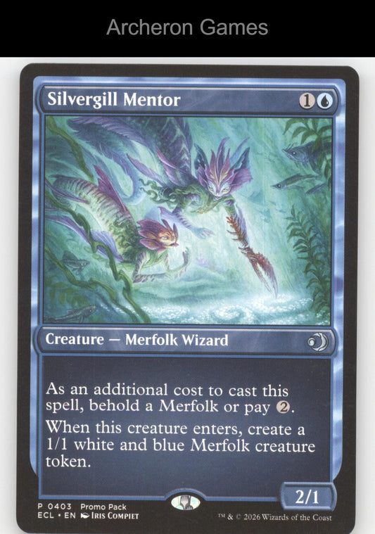 Silvergill Mentor PPECL 403 P MTG Card Promo: Lorwyn Eclipsed
