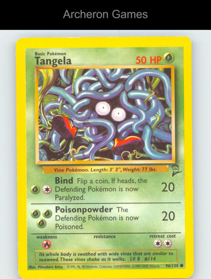 Pokemon Card Tangela B2 96/130 C Base Set 2