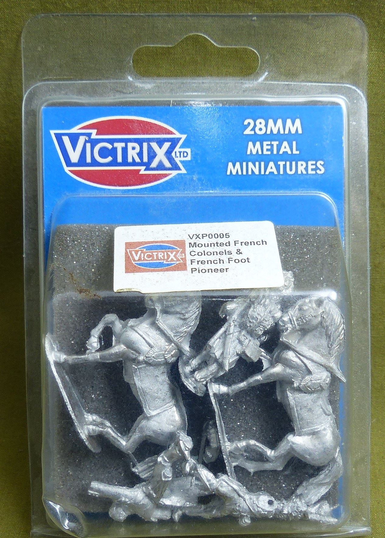 Victrix 28mm Metal Miniatures - Mounted French Colonels & Foot Pinoeer Blister #1BU