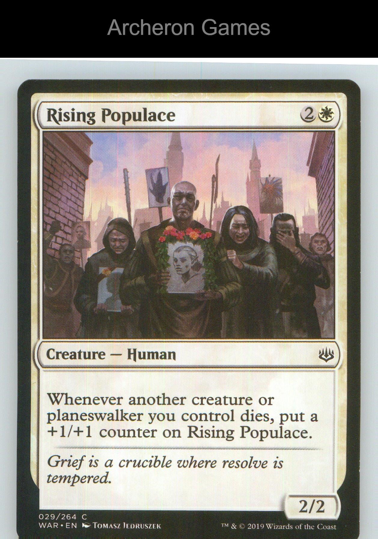 Rising Populace WAR 29 C MTG Card NM/EX+