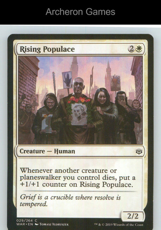 Rising Populace WAR 29 C MTG Card NM/EX+